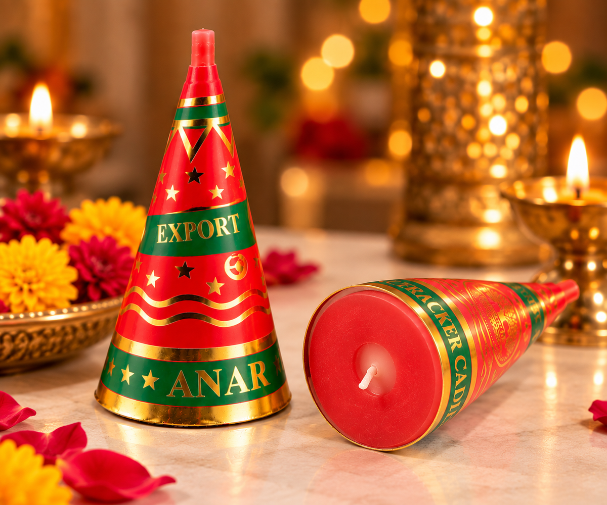 Anar Style Decorative Candle ( Pack of 4pcs )