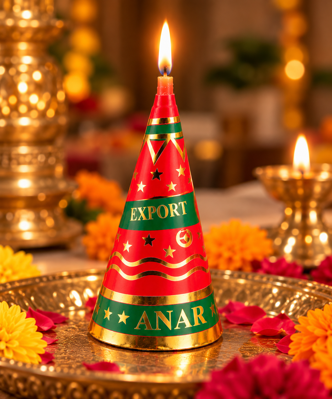 Anar Style Decorative Candle ( Pack of 4pcs )